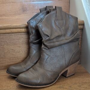 Brown Heeled Boots for Women